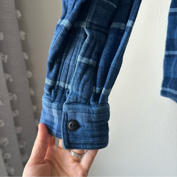 Polo by Ralph Lauren // Indigo Talon Zip Men’s Flannel Cotton Jacket Size L - Picture 8 of 13